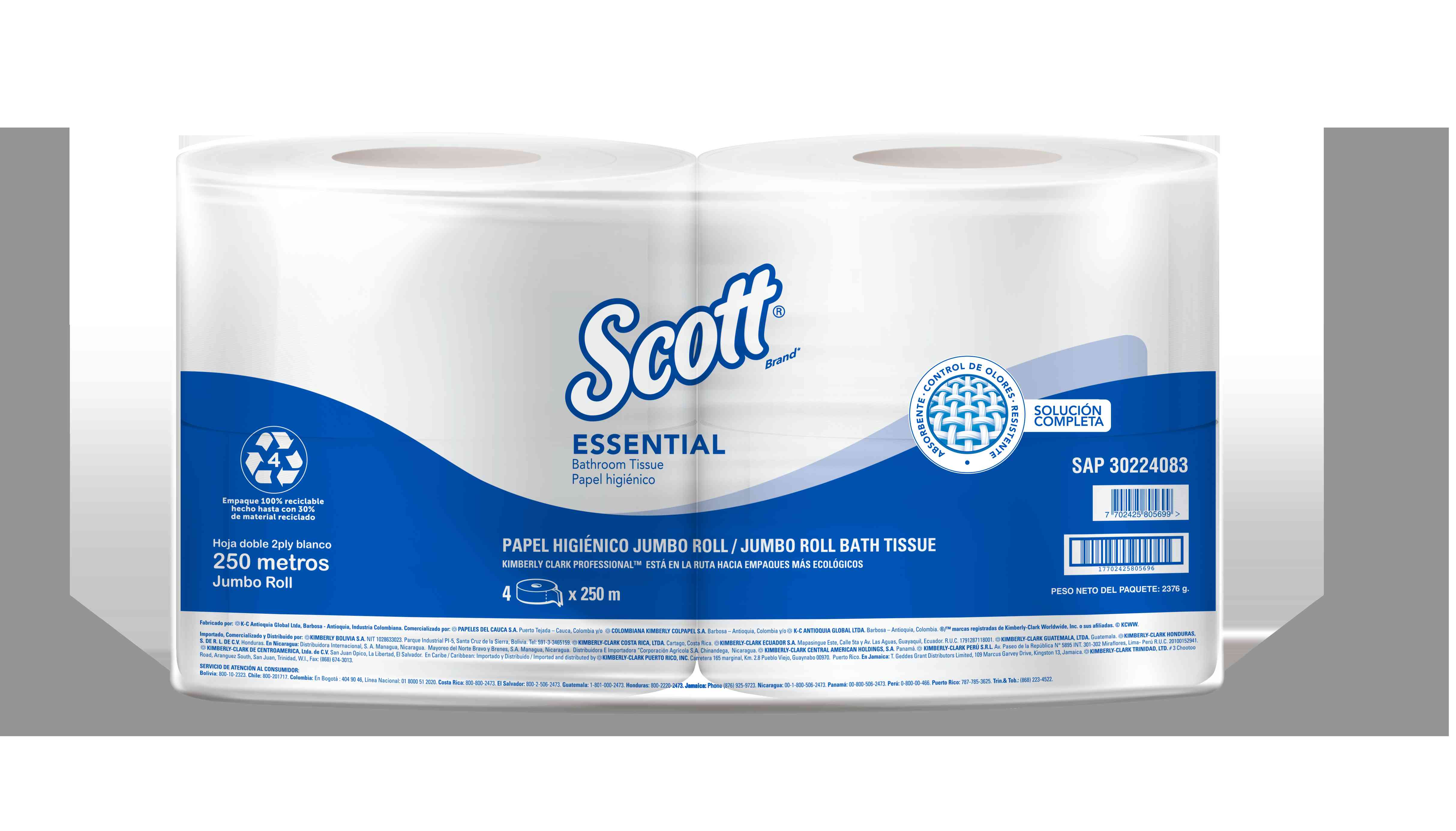 Papel Higienico Scott Essential 4x250m